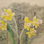 Yellow Daffodils in contemporary style.